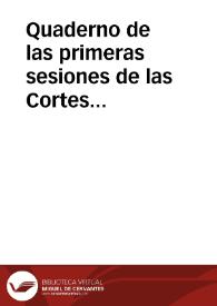 Quaderno de las primeras sesiones de las Cortes Generales de España [Texto impreso]. 25 de septiembre de 1810 | Biblioteca Virtual Miguel de Cervantes