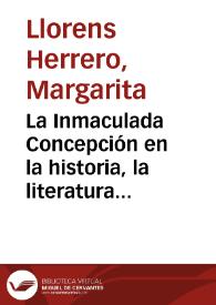 La Inmaculada Concepción en la historia, la literatura y el arte del pueblo valenciano | Biblioteca Virtual Miguel de Cervantes