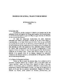 Eugenio de Ochoa, traductor de Hugo / M.ª Rosario Ozaeta | Biblioteca Virtual Miguel de Cervantes