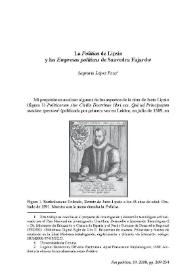 La "Política" de Lipsio y las "Empresas políticas" de Saavedra Fajardo / Sagrario López Poza | Biblioteca Virtual Miguel de Cervantes