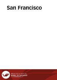 San Francisco | Biblioteca Virtual Miguel de Cervantes