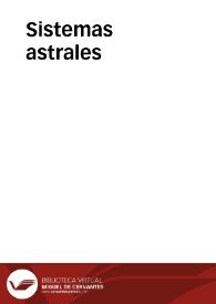 Sistemas astrales | Biblioteca Virtual Miguel de Cervantes