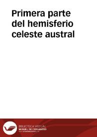 Primera parte del hemisferio celeste austral | Biblioteca Virtual Miguel de Cervantes