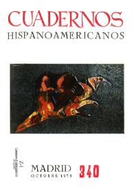 Cuadernos Hispanoamericanos. Núm. 340, octubre 1978 | Biblioteca Virtual Miguel de Cervantes