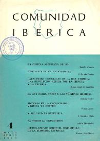 Comunidad ibérica : publicación bimestral. Año II, núm. 4, mayo-junio 1963 | Biblioteca Virtual Miguel de Cervantes
