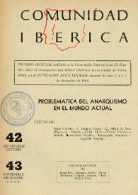 Comunidad ibérica : publicación bimestral. Año VII, núm. 42-43, septiembre-diciembre 1969 | Biblioteca Virtual Miguel de Cervantes
