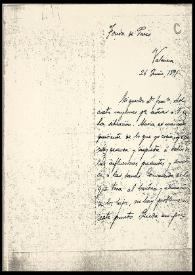 Carta de Rafael Altamira a Francisco Giner de los Ríos. Valencia, 26 de junio de 1891 | Biblioteca Virtual Miguel de Cervantes