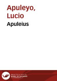 Apuleius / cum commento Beroaldi ; et figuris nouiter additis | Biblioteca Virtual Miguel de Cervantes