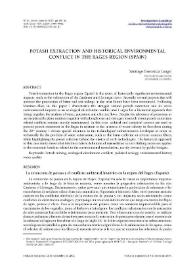 Potash Extraction and Historical Environmental Conflict in the Bages Region (Spain) / Santiago Gorostiza Langa | Biblioteca Virtual Miguel de Cervantes