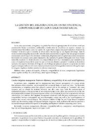 La gestión del regadío catalán: entre eficiencia, compatibilidad de usos y legitimidad social / Sandra Ricart y David Pavón | Biblioteca Virtual Miguel de Cervantes