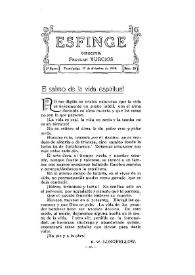 Esfinge : Revista de altas letras. Segunda época, núm. 29, 1 de diciembre de 1916 | Biblioteca Virtual Miguel de Cervantes