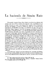 La hacienda de Simón Ruiz / Manuel Basas | Biblioteca Virtual Miguel de Cervantes