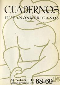 Cuadernos Hispanoamericanos. Núm. 68-69, agosto-septiembre 1955 | Biblioteca Virtual Miguel de Cervantes