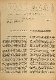 Ipanema : diario de a bordo. Núm. 1, 14 de junio de 1939 | Biblioteca Virtual Miguel de Cervantes