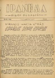 Ipanema : diario de a bordo. Núm. 4, 18 de junio de 1939 [sic] | Biblioteca Virtual Miguel de Cervantes