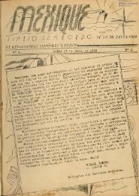 Mexique : diario de a bordo de la 3ª expedición de republicanos españoles a México. Núm. 1, lunes 17 de julio de 1939 | Biblioteca Virtual Miguel de Cervantes