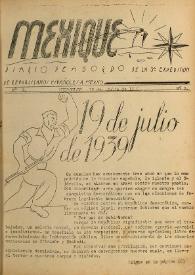 Mexique : diario de a bordo de la 3ª expedición de republicanos españoles a México. Núm. 3, miércoles 19 de julio de 1939 | Biblioteca Virtual Miguel de Cervantes