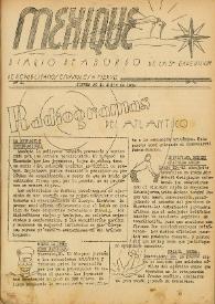 Mexique : diario de a bordo de la 3ª expedición de republicanos españoles a México. Núm. 4, jueves 20 de julio de 1939 | Biblioteca Virtual Miguel de Cervantes