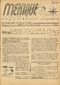 Mexique : diario de a bordo de la 3ª expedición de republicanos españoles a México. Núm. 6, sábado 22 de julio de 1939 | Biblioteca Virtual Miguel de Cervantes