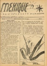 Mexique : diario de a bordo de la 3ª expedición de republicanos españoles a México. Núm. 10, miércoles 26 de julio de 1939 | Biblioteca Virtual Miguel de Cervantes