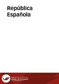 República Española | Biblioteca Virtual Miguel de Cervantes