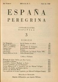 España Peregrina. Año I, núm. 3, abril de 1940 | Biblioteca Virtual Miguel de Cervantes