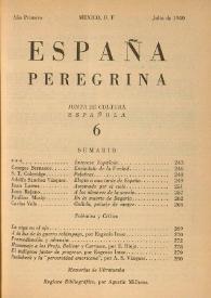 España Peregrina. Año I, núm. 6, julio de 1940 | Biblioteca Virtual Miguel de Cervantes