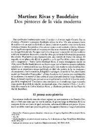 Martínez Rivas y Baudelaire : dos pintores de la vida moderna / Steven F. White | Biblioteca Virtual Miguel de Cervantes