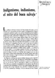 Indigenismo, indianismo, el mito del buen salvaje / Juan José Sebrerli | Biblioteca Virtual Miguel de Cervantes