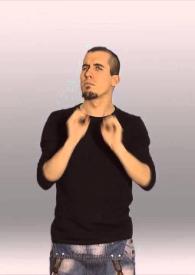 The street in shadows... [Explanation in International Sign] / Antonio Machado ; traducción y adaptación: Inmaculada Cascales y Ángel Herrero | Biblioteca Virtual Miguel de Cervantes