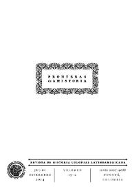 Fronteras de la Historia. Vol. 19, núm. 2, 2014 | Biblioteca Virtual Miguel de Cervantes