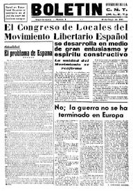 CNT : Boletín Interior del Movimiento Libertario Español en Francia. Segunda época, núm. 8, 10 de mayo de 1945 | Biblioteca Virtual Miguel de Cervantes