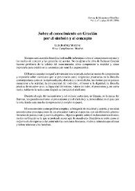 Sobre el conocimiento en Gracián por el símbolo y el concepto / Luis Jiménez Moreno | Biblioteca Virtual Miguel de Cervantes