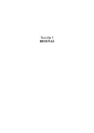 Revista de Hispanismo Filosófico, núm. 1 (1996). Reseñas | Biblioteca Virtual Miguel de Cervantes