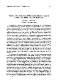 Mena y Garcilaso, nuestros amos. Solís y Candamo, líricos neoclásicos / Russell P. Sebold | Biblioteca Virtual Miguel de Cervantes