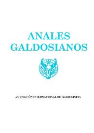 Anales galdosianos | Biblioteca Virtual Miguel de Cervantes