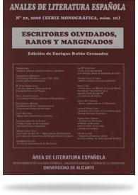 Anales de Literatura Española. Núm. 20, 2008 | Biblioteca Virtual Miguel de Cervantes