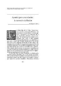 Apuntes para una solución: La narración de Rutilio / Reynaldo C. Riva | Biblioteca Virtual Miguel de Cervantes