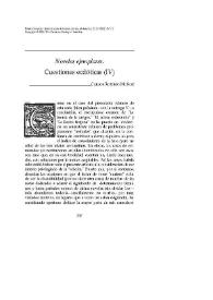 "Novelas ejemplares". Cuestiones ecdóticas (IV) / Carlos Romero Muñoz | Biblioteca Virtual Miguel de Cervantes
