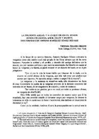"La prudente Abigaíl" y "A lo que obliga el honor": honor, prudencia, amor, celos y muerte. Dos comedias de Antonio Enríquez Gómez (1600-1663) / Nechama Kramer-Hellinx | Biblioteca Virtual Miguel de Cervantes