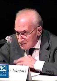 Medios de comunicación, información y decisiones públicas: un reto para la democracia / Giovanni Sartori | Biblioteca Virtual Miguel de Cervantes