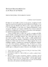 Escritores franceses traducidos en el "Museo de las Familias" / Marta Giné Janer | Biblioteca Virtual Miguel de Cervantes