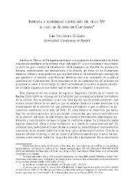 Imprenta y humanismo castellano del siglo XV: el caso de Alonso de Cartagena / Luis Fernández Gallardo | Biblioteca Virtual Miguel de Cervantes
