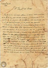 Carta de José Cecilio del Valle a José María del Barrio. Guatemala, 3 de julio de 1831 | Biblioteca Virtual Miguel de Cervantes