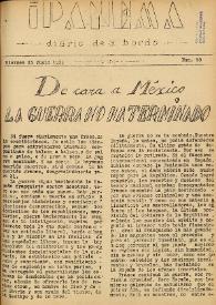 Ipanema : diario de a bordo. Núm. 10, 23 de junio de 1939 | Biblioteca Virtual Miguel de Cervantes
