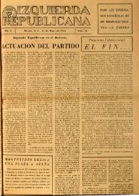 Izquierda Republicana. Año II, núm. 10, 15 de mayo de 1945 | Biblioteca Virtual Miguel de Cervantes