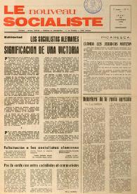 Le Nouveau Socialiste. 1re Année, numéro 5, jeudi 23 novembre 1972 | Biblioteca Virtual Miguel de Cervantes