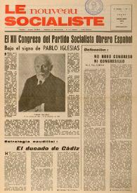Le Nouveau Socialiste. 1re Année, numéro 7, jeudi 7 décembre 1972 | Biblioteca Virtual Miguel de Cervantes