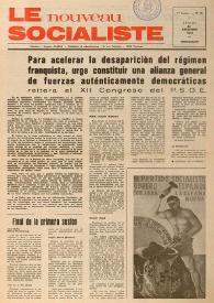 Le Nouveau Socialiste. 1re Année, numéro 10, jeudi 28 décembre 1972 | Biblioteca Virtual Miguel de Cervantes