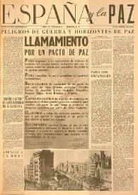 España y la paz. Año II, núm. 9, 15 de enero de 1952 | Biblioteca Virtual Miguel de Cervantes